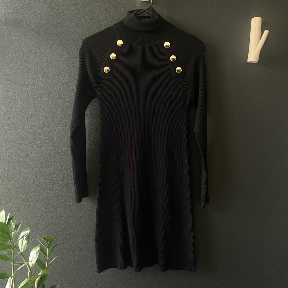 Zara long sleeve turtle neck dress